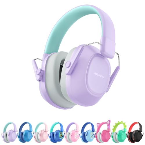 iClever EM01 Gehörschutz Kinder SNR 29 dB Ohrenschützer für Autismus/Schule