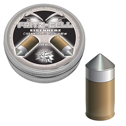 150 Eisenherz 4,5mm Diabolos Fritz-Cell Spitzkopf Luftgewehr Luftpistole