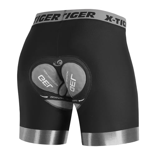 X-TIGER Radunterhose Herren Radlerhose Fahrradhose Fahrradunterhose