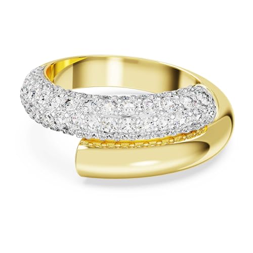 Swarovski Dextera Ring, Weiß, Goldlegierungsschicht