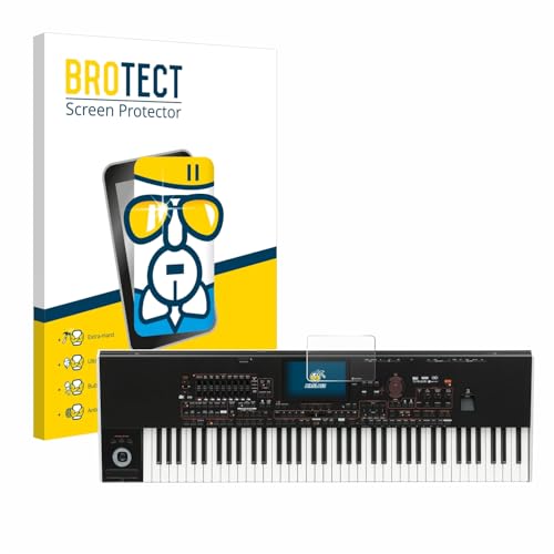 BROTECT Schutzglas für KORG Pa4x Schutzfolie Panzer Folie Glas Displayschutz Made in Germany [Extrem Kratzfest 9H, Anti-Fingerprint,Transparent]