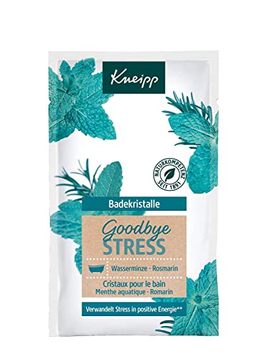 Kneipp Badekristalle Goodbye Stress, Rosmarin,Thermalsolesalz, Türkis, 60 g (1er Pack)
