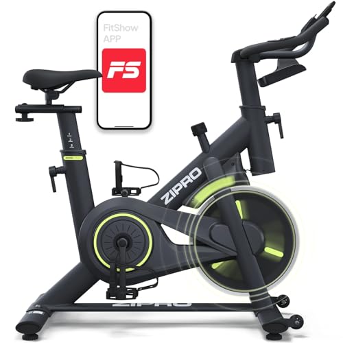 ZIPRO Heimtrainer Fahrrad mit APP & Handpuls, Ergometer für 145–195 cm