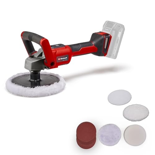 Einhell Akku-Polier- / Schleifmaschine CE-CP 18/180 Li E-Solo Power X-Change (Lithium-Ionen, bürstenloser Elektro-Motor, elektr. Drehzahlregulierung, ohne Akku und Ladegerät)