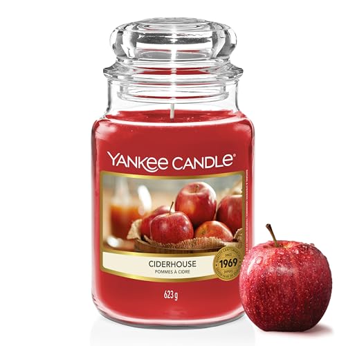 Yankee Candle Duftkerze im Glas (groß) | Ciderhouse | Kerze mit langer Brenndauer bis zu 150 Stunden | Perfekte Geschenke für Frauen