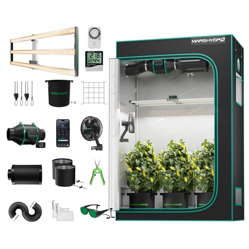 MARS HYDRO Growzelt Komplettset mit FC4000 Samsung LM301H LED Grow Lampe