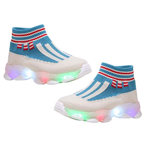 Holibanna Leuchtende Turnschuhe Für Jungen Und Mädchen Led-Schuhe Mit Transparenter Sohle Atmungsaktiv Und rutschfest