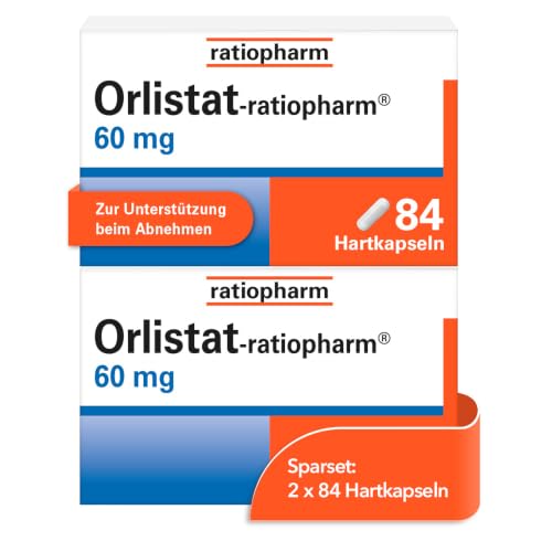 Orlistat-ratiopharm® 60 mg Hartkapseln im Sparset 2 x 84 Hartkapseln