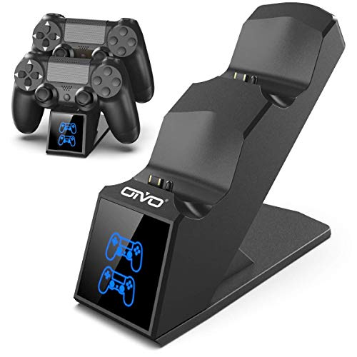OIVO PS4 Controller Ladestation, Controller Ladestation Charger mit 1,8-Stunden-Ladechip, PS4 Ladegerät Docking Station für Sony PlayStation 4/PS4/Pro/PS4 Slim Controller