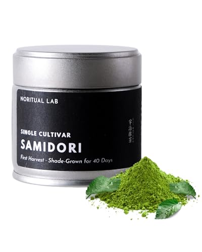 Single Cultivar Matcha - Ceremonial Grade - Samidori Grüntee-Pulver aus Japan - Original Japanischer Tee der Ersten Ernte - 100% Natürlich und Laborgeprüft - 30g