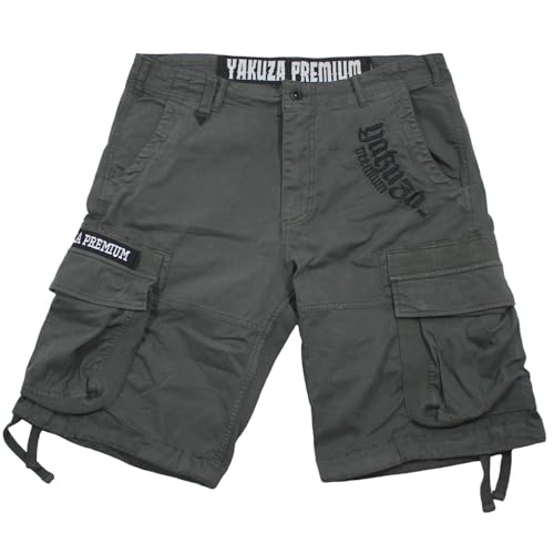 Yakuza Premium Herren Cargo Shorts 3850 dunkelgrau M