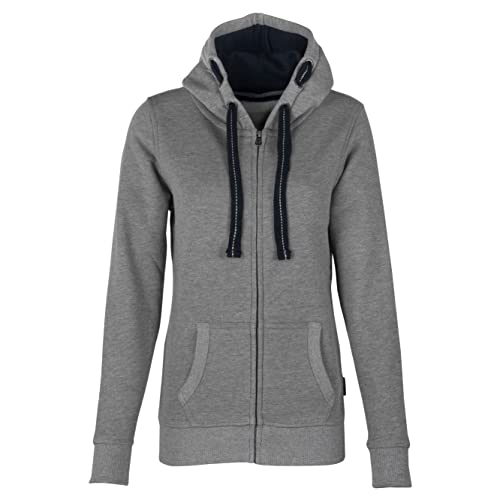 HRM Damen Jacket F hoodie, Grau-meliert, L EU