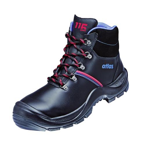 Atlas Anatomic BAU 500 S3 Sicherheitsschuhe - 115 Jahre Jubiläumsedition. Arbeitsschuhe mit Stahlkappen, Wasserdicht, Weite 10, Größe 46