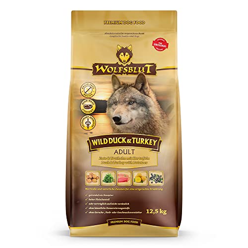 Wolfsblut - Wild Duck & Turkey - 12,5 kg - Ente & Truthahn - Trockenfutter - Hundefutter - Getreidefrei