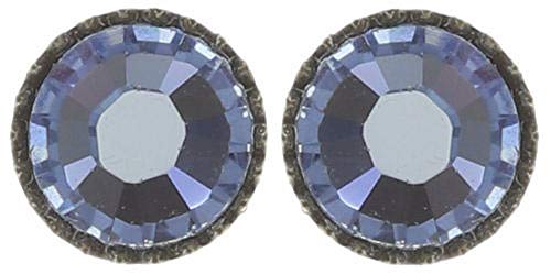 Black Jack Ohrstecker groß in ligth sapphire, hellblau