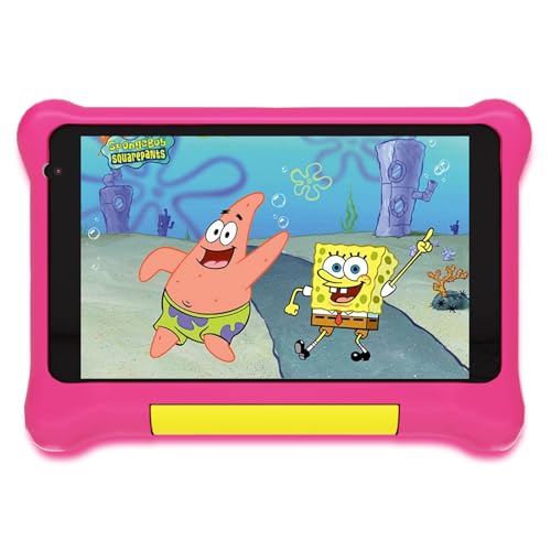 Yicty Kinder Tablet 7 Zoll Android Tablet für Kids 5GB RAM 32GB ROM Kindersicherung IPS HD Bluetooth WiFi Quad Core Dual-Kameras Children's Tablets PC mit Schutzhülle (Rosa)