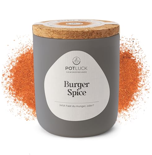 POTLUCK | Burger Spice | Würzmischung im Keramiktopf | 100g | Vegan, glutenfrei und mit natürlichen Inhaltsstoffen