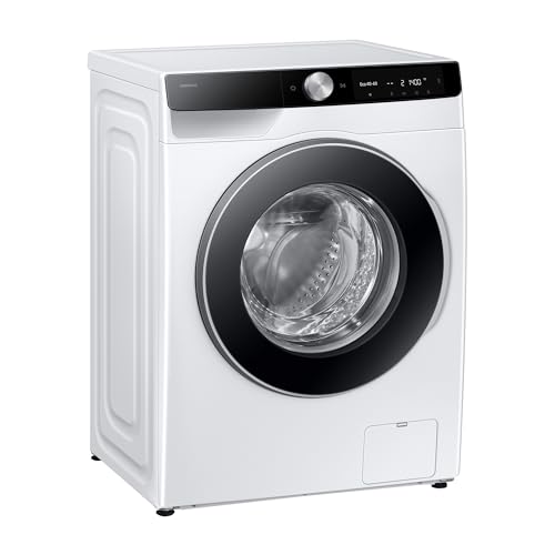 Samsung WW90DG6G94LKU2 Waschmaschine WW6100D SLIM, 9 kg, EEK: A (-10%), Klartext-Display, Dampfprogramm, SmartThings AI Energy Mode, Ecobubble, AI Wash, SuperSpeed 39 Min. Waschprogramm, Weiß