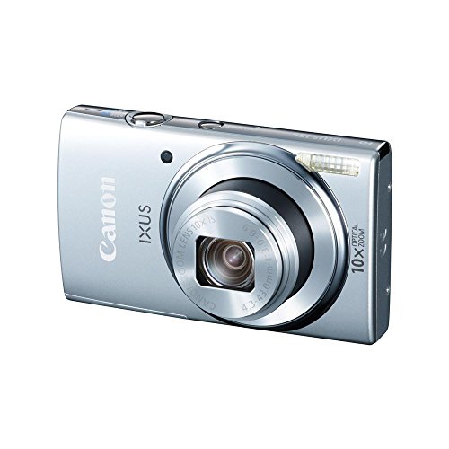 Canon IXUS 155 Digitalkamera (20 MP, 10-Fach Opt. Zoom, 6,8cm (2,6 Zoll) LCD-Display, HD-Ready) Silber