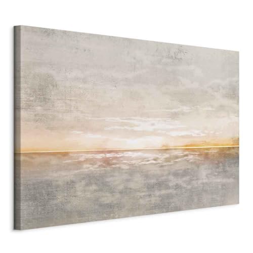 murando - Leinwandbild Strand Natur gemalt, 120x80 cm, 1-teilig, Wohnzimmer