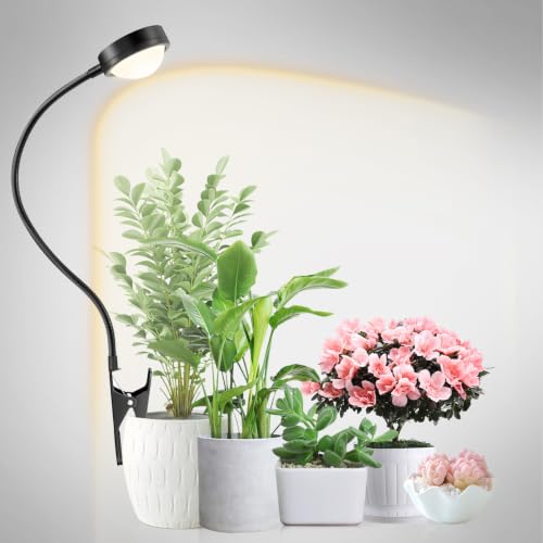 fayleer Pflanzenlampe LED Vollspektrum mit Optischer Linse und Timer
