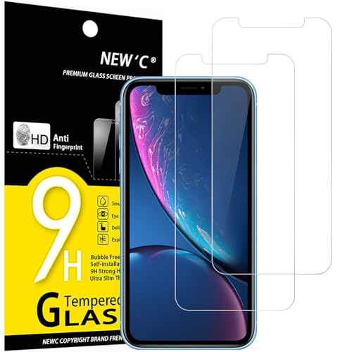 NEW'C 2 Stück für iPhone 11 und iPhone XR für Panzerglas, Frei von Kratzern, 9H Härte, HD Displayschutzfolie, 0.33mm Ultra-klar, Ultrabeständig