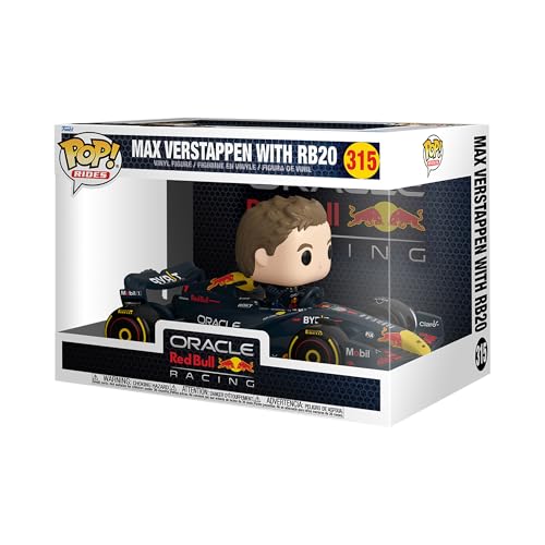 Funko POP! Rides Super Deluxe: Red Bull - Max Verstappen with RB20 - Sammelbare Vinylfigur - Geschenkidee - Offizielles Merchandise - Spielzeug für Kinder & Erwachsene - Modellfigur für Sammler