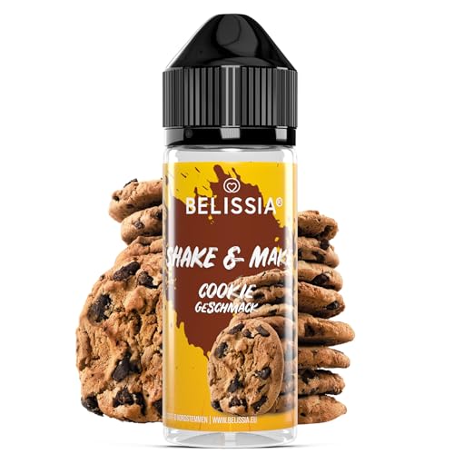Belissia Shake and Make - Geschmack Cookie - Hochdosiertes Lebensmittel Aroma 10ml mit praktischer Schüttelflasche zum mischen. Für Lebensmittel, Kochen, Backen, Hobby, Raumerfrischung uvm.