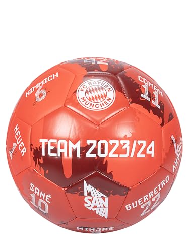 FC Bayern München Ball | Fußball | Signature 2023-24 | Rot | Größe 5