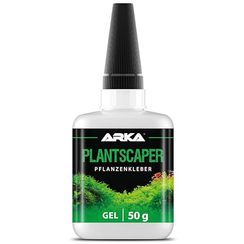 Aquascaping Pflanzenkleber 50 g Gel – haftet sofort auf Moos, Pflanzen, Wurzeln & Steinen – tropffrei, ergiebig und sicher für Süßwasseraquarien – ARKA Plantscaper