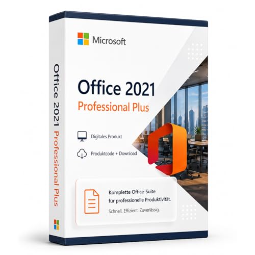 Microsoft Office 2021 Professional Plus | Versand per Postbrief | Lebenslange Lizenz