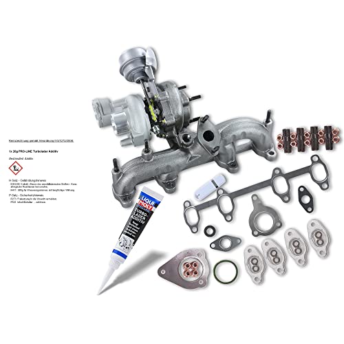 BESTPRICE 1x Turbolader, inkl. Montagesatz, Kompatibel mit SEAT ALHAMBRA (7V8. 7V9), VW SHARAN (7M8. 7M9. 7M6)