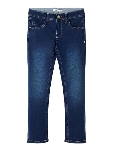 NAME IT Jungen Nkmsilas Dnmtax Pant Noos Hose, Dark Blue Denim, 158 EU