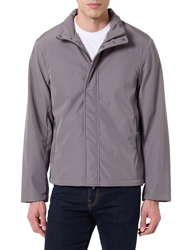 Armani Exchange Men's Essential, Long Sleeve down Side Logo Patch Blouson Jacket, Grey, L