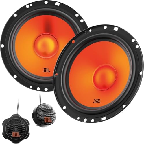 JBL Stage1 GEN2 62CF Komponenten Lautsprecher Auto 165mm (6,5 Zoll): von Harman Kardon Car HiFi mit 80W RMS und 640W Max Component Auto Boxen Set mit 2 Tieftöner + 2 Hochtöner