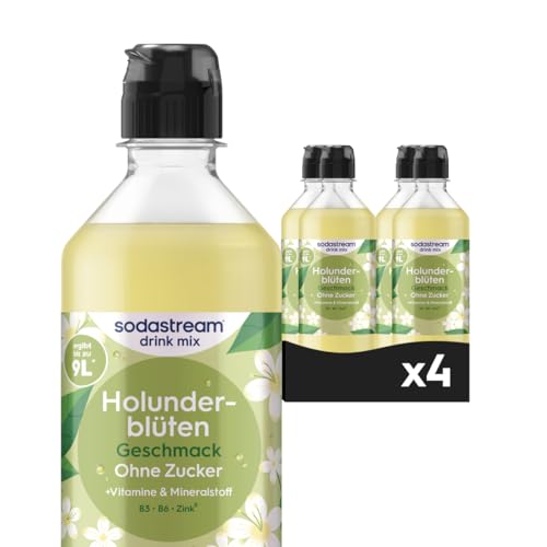 Sodastream drink mix Holunderblüte ohne Zucker, 4er Pack (4 x 440 ml)