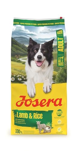 JOSERA Adult Lamm & Reis (1 x 12,5 kg) | Premium Trockenfutter für ausgewachsene Hunde | Monoprotein - 100% Lamm | proteinarm & fettreduziert - besonders gut verträglich | glutenfrei | 1er Pack