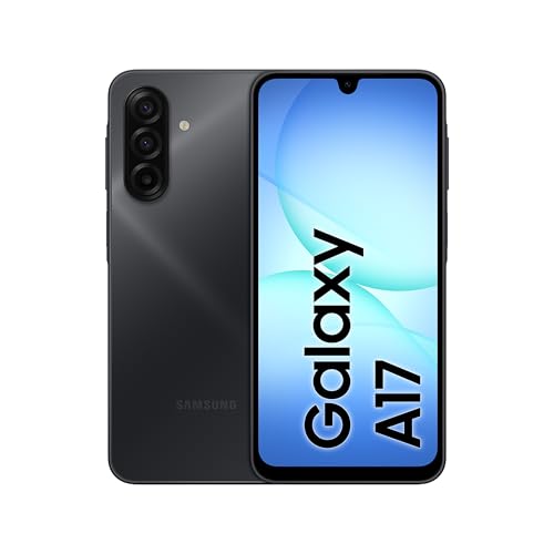 Samsung Galaxy A17 LTE, Dual-SIM, 128GB erweiterbar auf 2TB, Smartphone, Android 14, 4GB RAM, Exynos, 6,7-Zoll AMOLED, 1080x2220, 90Hz (Schwarz)