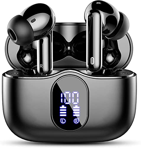 Btootos Bluetooth Kopfhörer, Kopfhörer Kabellos Bluetooth 5.4 Sport In Ear Kopfhörer mit 4 Mikrofon, 40 std Spielzeit, LED-Anzeige, ENC Lärmreduzierung, Tiefer Bass Ohrhörer für Arbeit und Studium