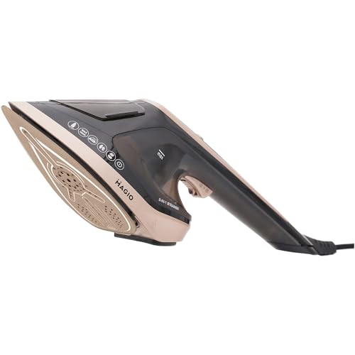 MAGIO Dampfglätter 2-in-1 (Dampfbürste & Reisebügeleisen), Steamer, 1800 W, 30 g/min Dampf, Keramiksohle, LED-Anzeige, Steam-Lock, Anti-Drip, Auto-Off, 200 ml, Kompakt – für Reisen & alle Stoffarten