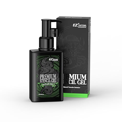 EZ Tattoo Stencil Gel - 150ml Milde Hautfreundlichkeit Tattoo Transfer Gel, Tattoo Skin Lösung, Stencil Stuff Creme für Transfer Aufkleber Papier Zubehör