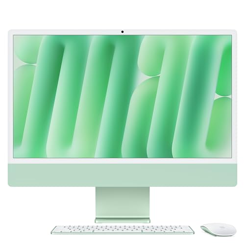 Apple iMac All-in-One Desktop-Computer mit M4 Chip mit 8 Core CPU und 8 Core GPU: 24