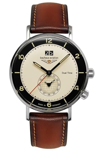 Bauhaus Aviation Vintage Pilot, Quarz, 24462