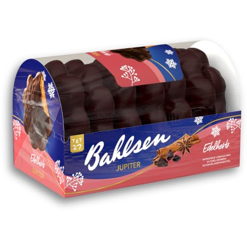 Bahlsen Jupiter Edelherb, 200 g, Lebkuchen mit edelherber Schokolade, Weihnachtsgebäck (1 x 200 g)