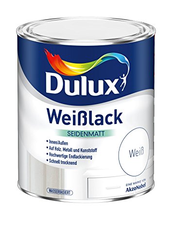 Dulux 5194724 Weisslack WV seidenmatt, Weiß