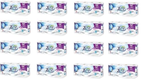 Livette 128 Rollen Toilettenpapier 157 Blatt, Klopapier, WC-Papier 3 lagig DELUXE Weiß