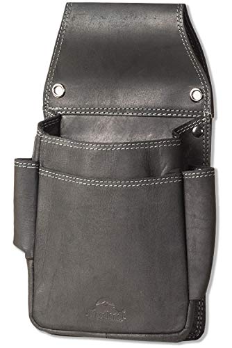Woodland® Robustes Profi Kellnerbörsen-Holster Robustes Büffelleder Anthrazit