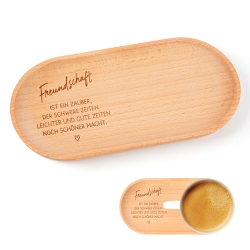 Tray with Engraving Wooden Board,Beste Freundin Geschenke,Freundschaft Geschenke für Frauen,Personalisiertes Holztablett mit Gravur,für Geburtstag,Weihnachten,Hochzeit,Valentinstag