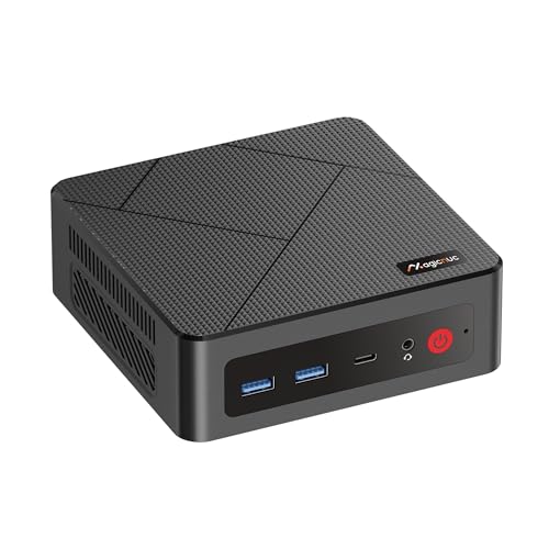 MAGICNUC AS1 Mini-PC Büro-Zuhause, Ryzen 5 3550H (Übertrifft N150/N100, Bis zu 3.7GHz), Mini-Computer, 16GB DDR4, 512GB PCIe3.0 SSD, Dual LAN RJ45, Triple Display, WiFi5/BT5.0, Mini-Desktop