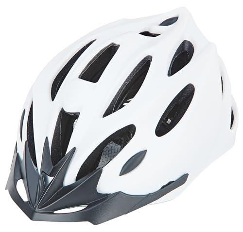 Prophete Fahrradhelm, 55-58cm, E-Bike-Helm,verstellbar,mit Reflexstreifen, weiß